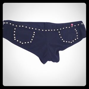 Sexy & Stylish Black & Gold Studded Bikini Set 😎